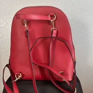 Neiman Marcus | Bags | Neiman Marcus Red Modern Leather  display picture 3